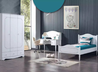 Wardrobe Wardrobe Furniture Bedroom Cabinets Wood White Loft Furnishings